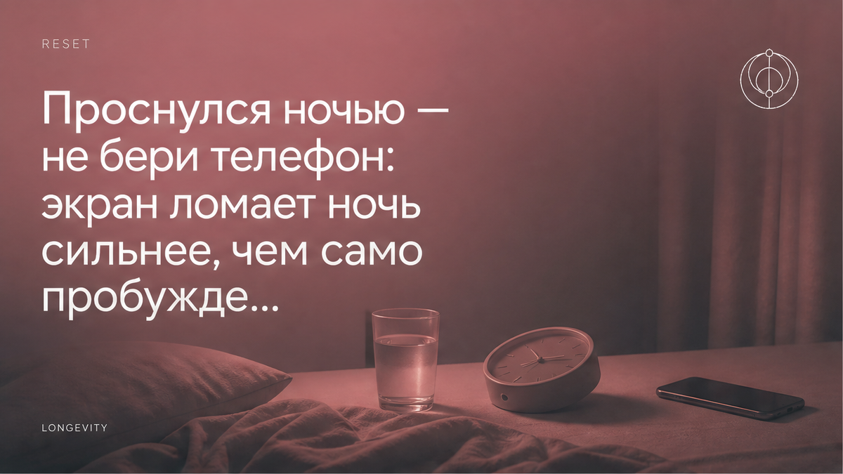 Ночной still life: постель в полумраке, телефон лежит экраном вниз в стороне, тусклый свет, палитра dusty rose и slate teal