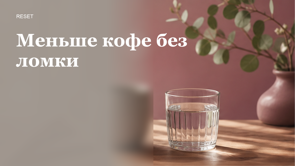Как уменьшить кофе за 7 дней, если без чашки не встаёте?